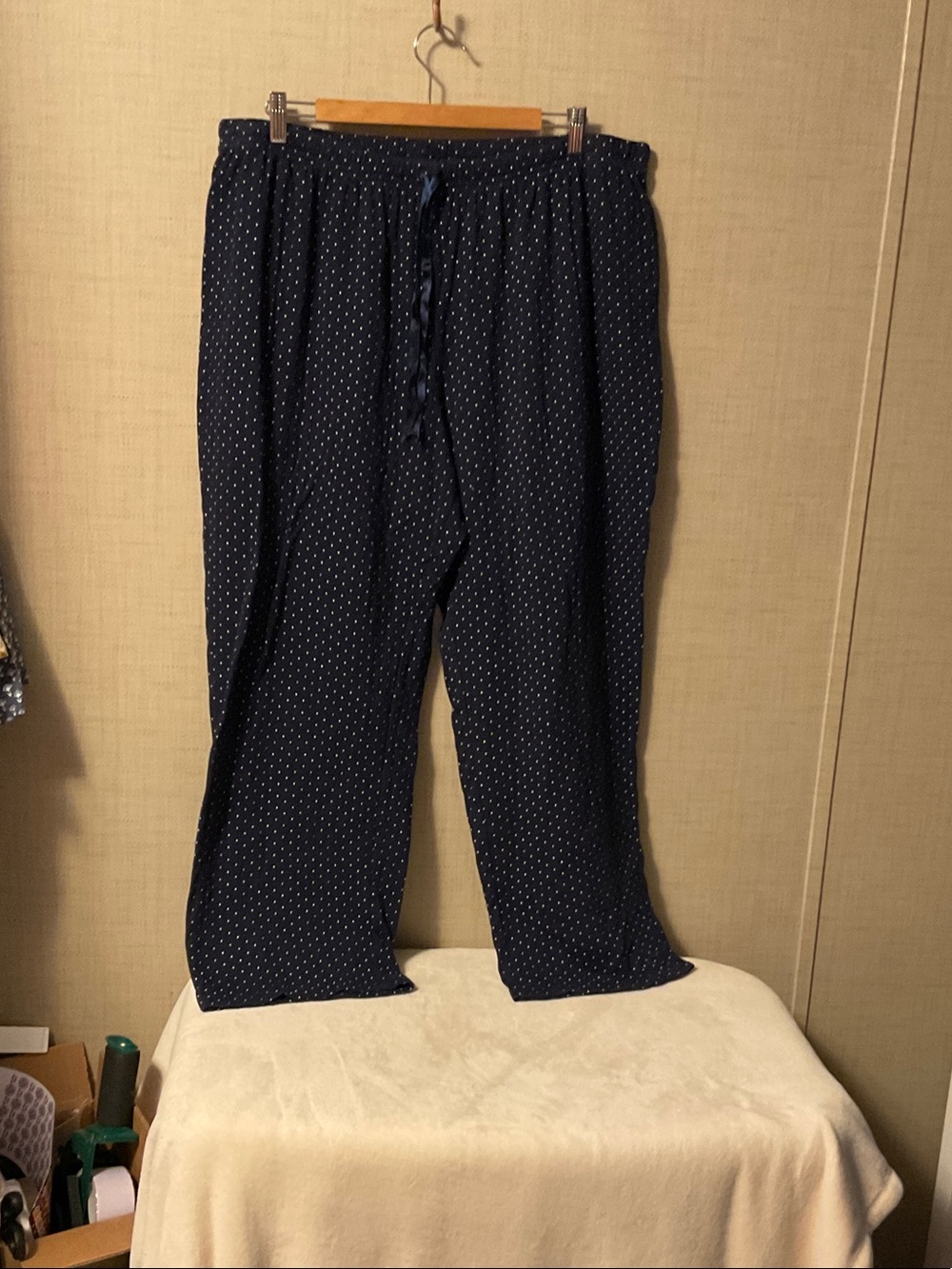 croft & barrow Navy Blue Polka Dot Lounge Pants